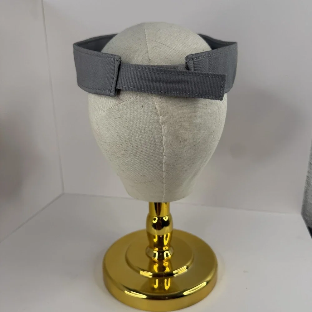 Men's World Woods Golf Club Hat Visor Top 100 Gray Adjustable Strap
